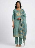 Khadi Cotton Kurti - Green