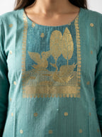 Khadi Cotton Kurti - Green