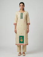 Khadi Cotton Kurti - Sandal
